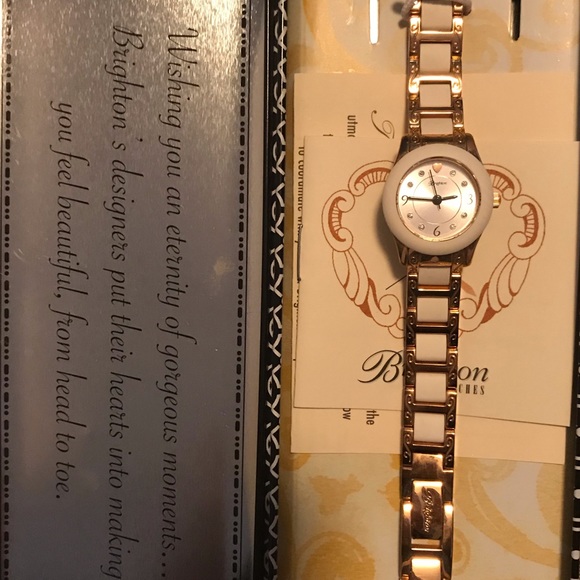 Brighton rose gold & white watch - Picture 2 of 6